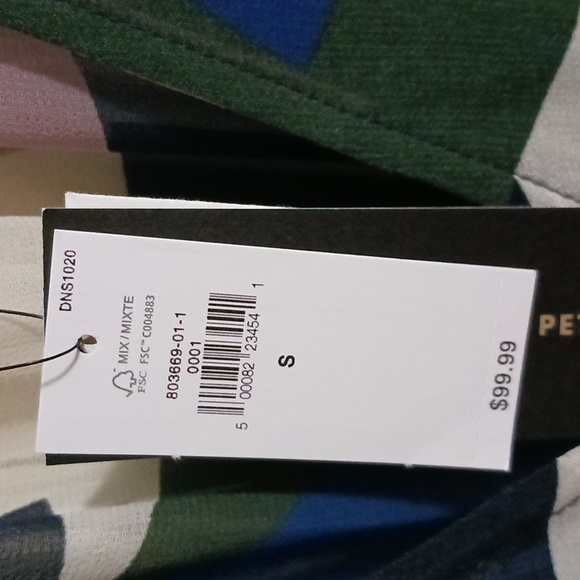 Banana Republic Factory dress - S - blue geometric pattern. Size xl also avail - Picture 3 of 13